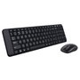 Logitech MK220 Combo de Teclado y Ratón Inalámbrico, Español, Negro